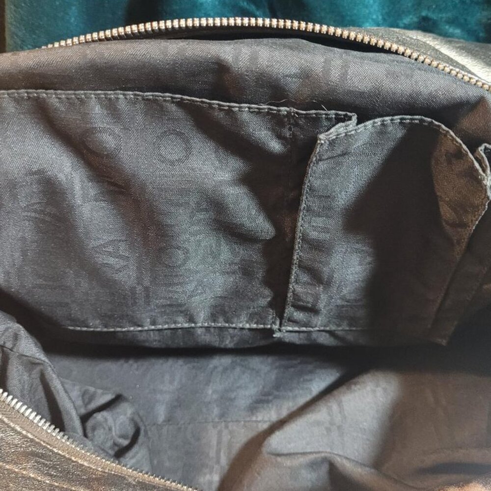 Salvatore Ferragamo-Metallic Leather UNIQUE Studded Hobo w/ Removable Strap - Picture 6 of 10